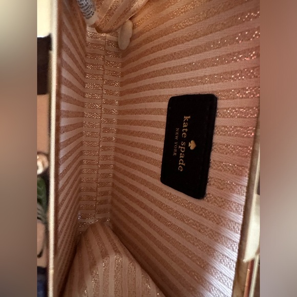 Kate Spade $225 MSRP NWT Silver Glitter Crystal Court Clutch Handbag - Picture 6 of 6